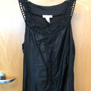 Kenar Black Sleeveless Top